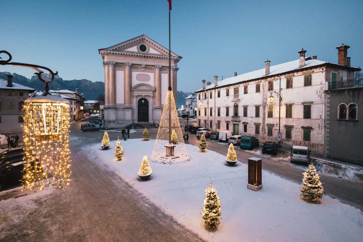 La piazza di Mel a Natale